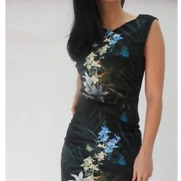 Ted Baker Dresses Ted Baker Loua Twilight Floral Fitted Dress